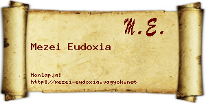 Mezei Eudoxia névjegykártya